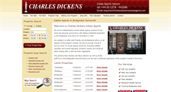 Desktop Screenshot of charlesdickensestateagents.com