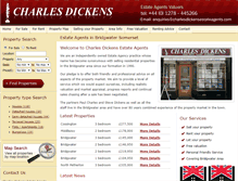 Tablet Screenshot of charlesdickensestateagents.com